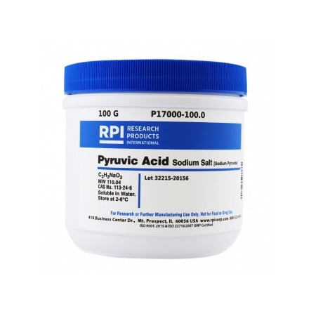 Rpi Pyruvic Acid Sodium Salt, 100 G P17000-100.0